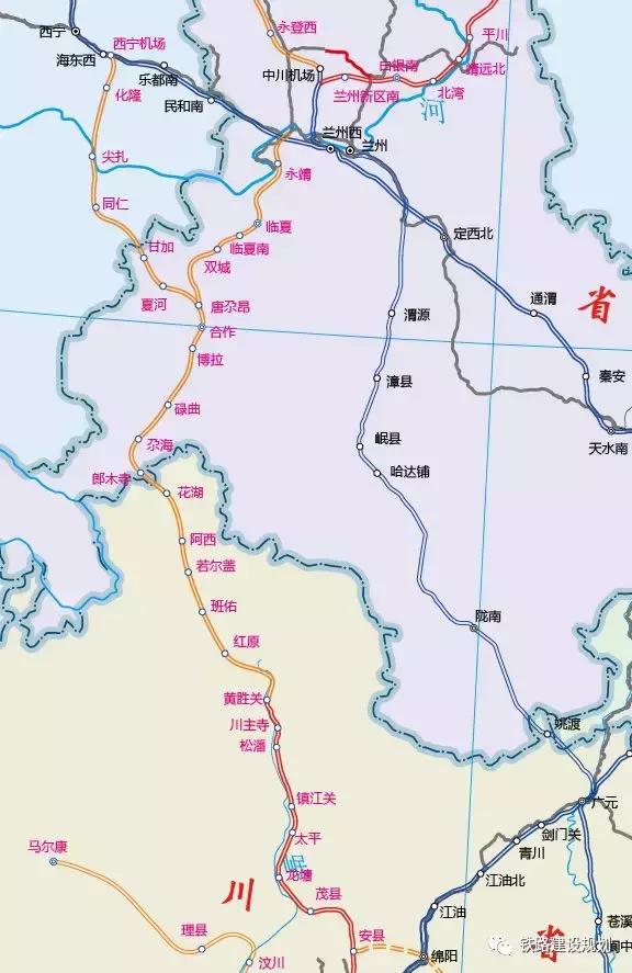 西宁至成都铁路最新消息!甘肃境内线路走向及车站公布