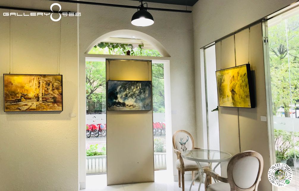 8号画廊十年追梦卷舒和合郭连训水彩作品展浪漫启幕