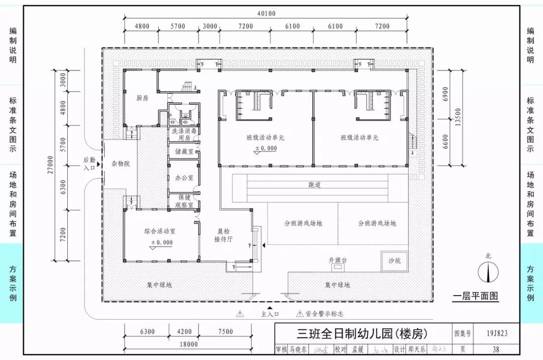 从场地到房间布置,方方面面,把《幼儿园建设标准》的主要条文通过图示