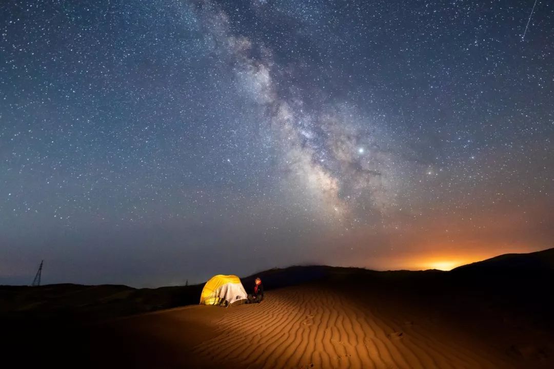 行摄604周二内蒙库布齐沙漠星空夜景疣鼻天鹅专题拍摄