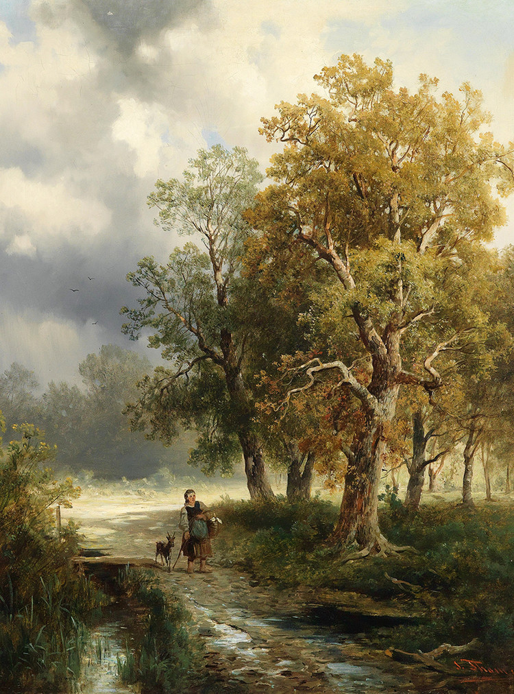 奥地利艺术家约瑟夫·托马雅戈尔风景油画作品欣赏