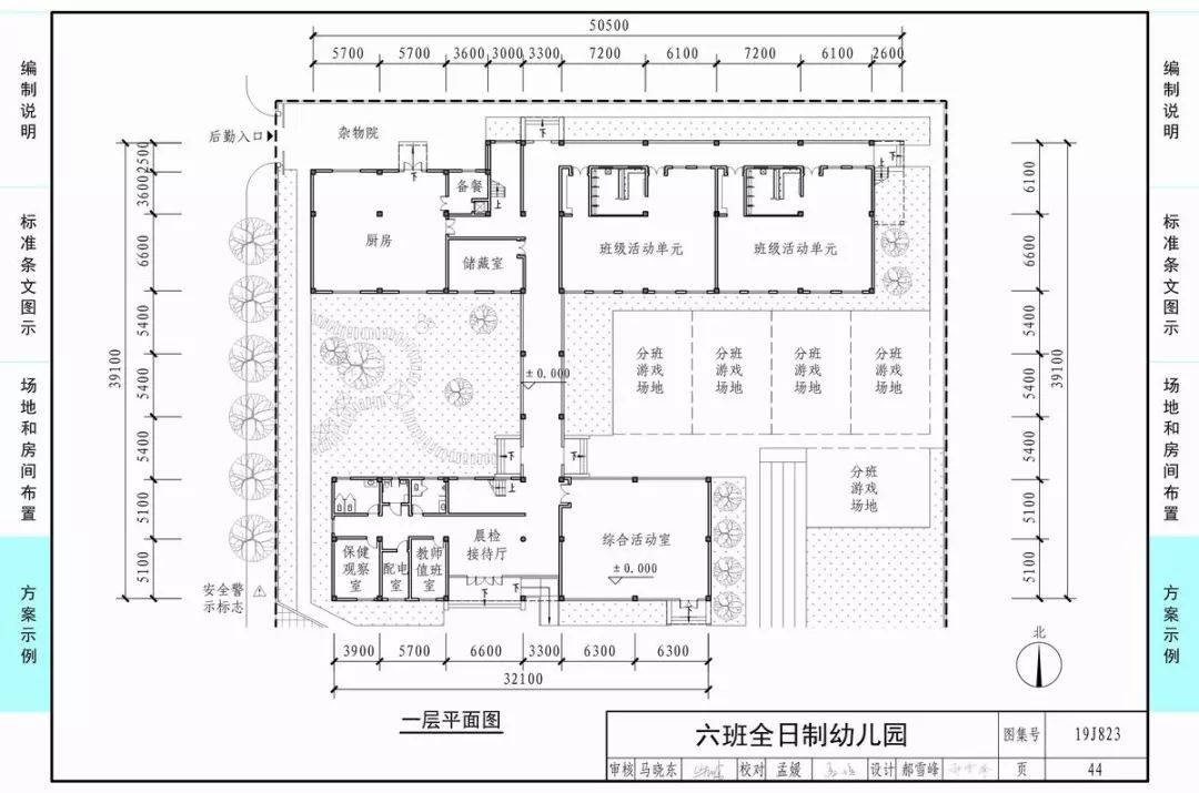 从场地到房间布置,方方面面,把《幼儿园建设标准》的主要条文通过图示