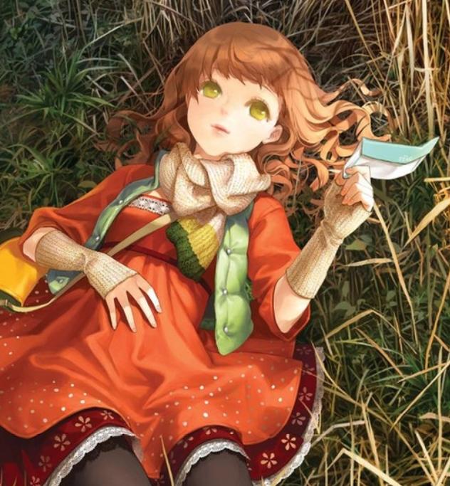 原创手绘女生头像童话般的卡通手绘插画卡通少女草木有本心何求美人折