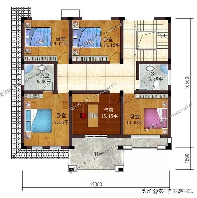 精选8款带堂屋的农村自建房 二层和三层各4款 价格很
