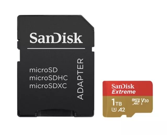 sandisk闪迪1tb容量的micro sd卡sandisk 1tb extreme uhs-i micro