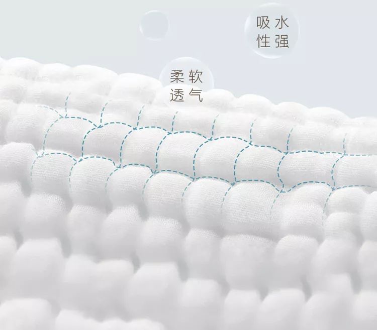 专为宝宝设计的六层纱小毯子,柔软亲肤,透气轻盈