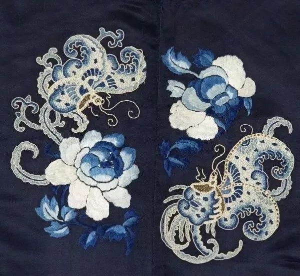 三蓝绣,刺绣中的"青花瓷"!