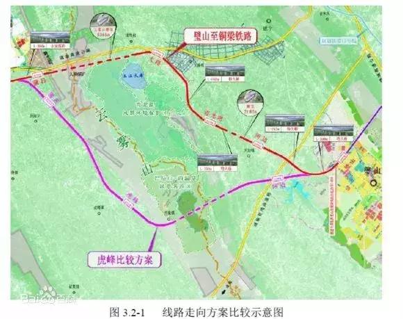 线路西起铜梁区铜梁站,经铜梁新城站,蒲吕站,大路站,河边站,黛山大道