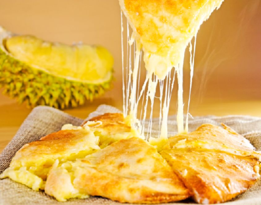 火爆抖音!爆爆爆爆浆拉丝榴莲芝士饼来丹阳啦!招牌榴莲芝士饼免费送!