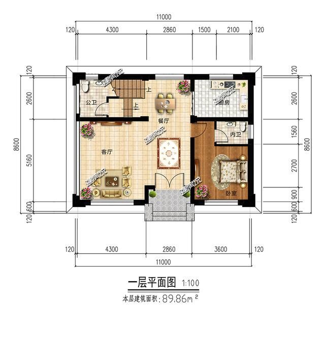 面宽仅7米也能建好房!三套80平农村别墅,最低只要20万