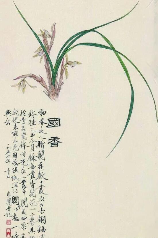 百花齐放各争春惟有兰花香正好国画兰花作品欣赏