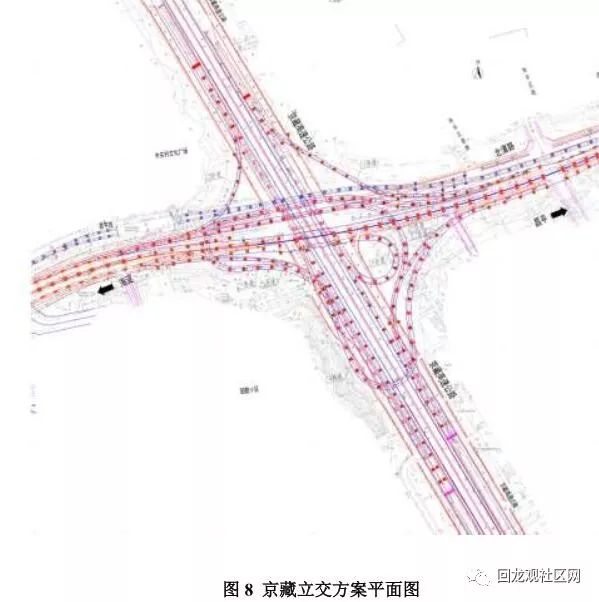 安立路构成高架枢纽06主路设计双向6车道限速8007辅路限速40-5008交通