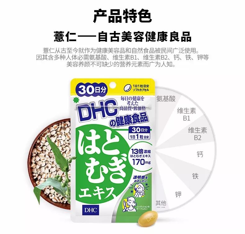 Dhc薏仁丸 美白排毒 祛湿消水肿 解决暗黄斑点