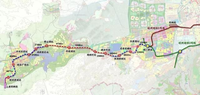 杭临轻轨规划图 (图片来源浙江在线)