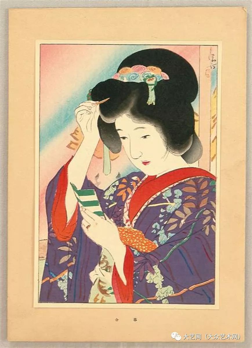 大众艺术网浮世绘名家弟子后誉为宫廷画家日本著名画家镝木清方kiyo