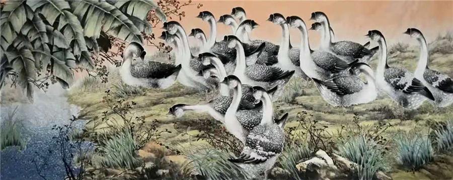 大龙画苑推荐当代收藏潜力画家韦仲传
