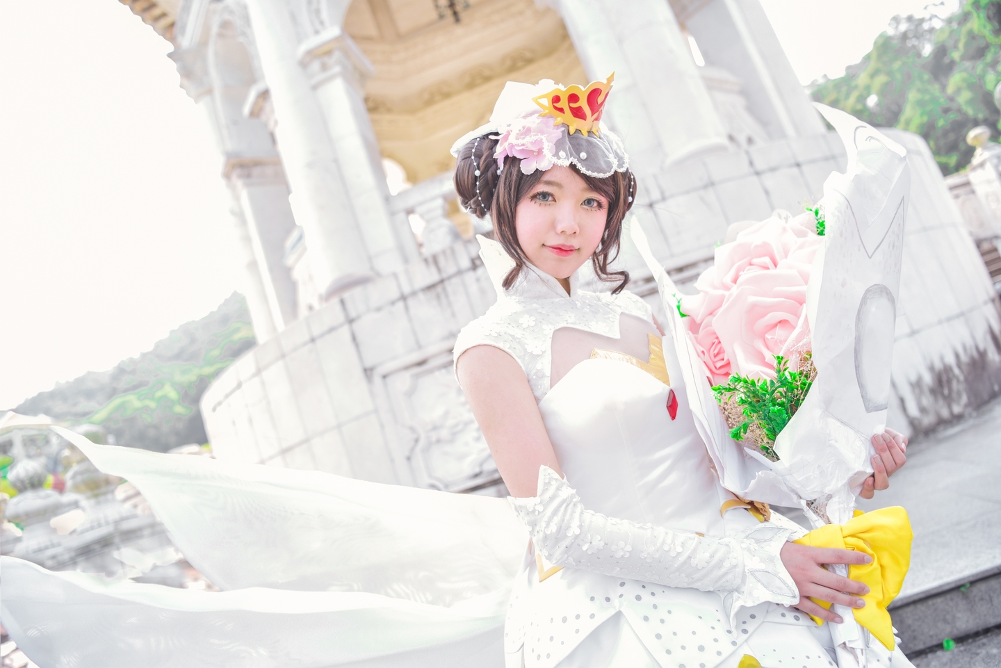 cos:王者荣耀-纯白花嫁小乔.