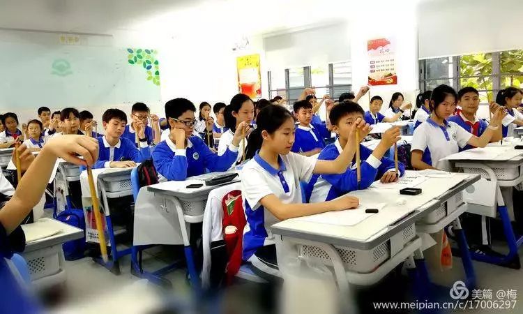 静雅少年书生意气华侨城中学侨城部七1班学生书法篆刻特色