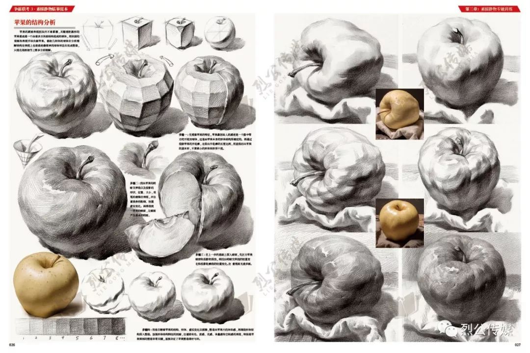 《争霸联考3·素描静物临摹范本》从几何到静物基础课件编排体系全面