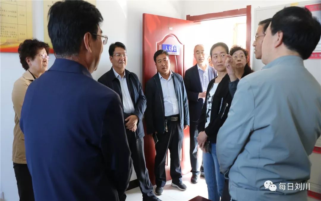 省人大常委会代表人事工作委员会主任宁金辉带领调研检查组来我镇调研
