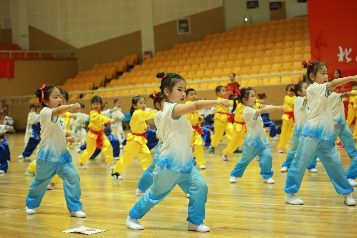 首都幼儿武术操汇演 中华小子志气与天齐