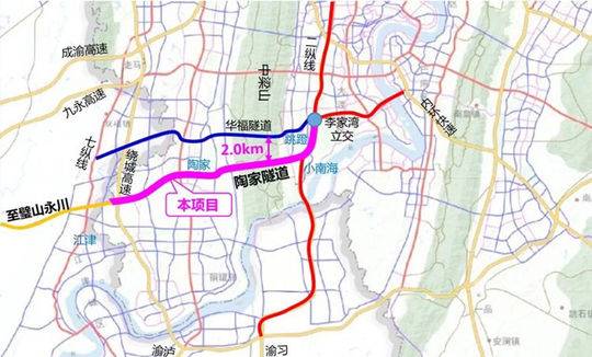 中梁山将再建一座穿山隧道缩短主城与江津永川等渝西片区距离