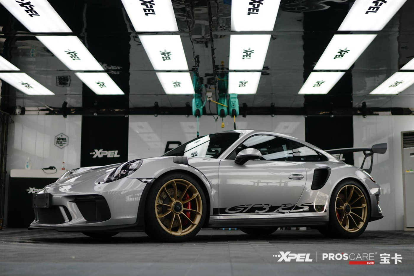 保时捷 911 gt3rs施工xpel lux plus专车专用隐形车衣