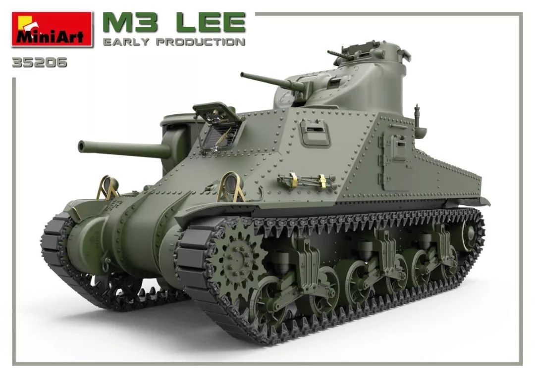 新品预告miniart新品135m3lee式中型坦克全内构版