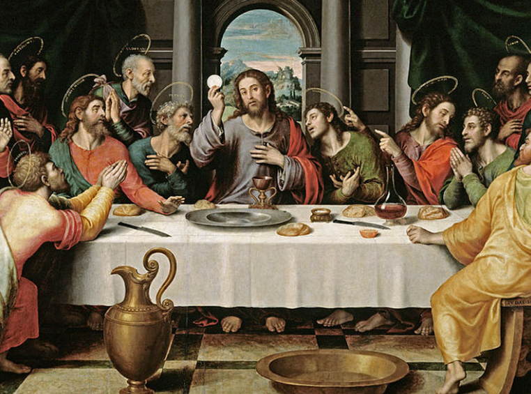原创老外恶搞世界名画《最后的晚餐》耶稣和十二门徒一起吃中餐