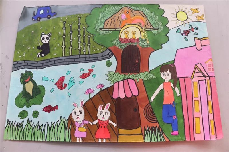 煦成长童眼里的色彩2019艺术节之美好家园主题绘画比赛