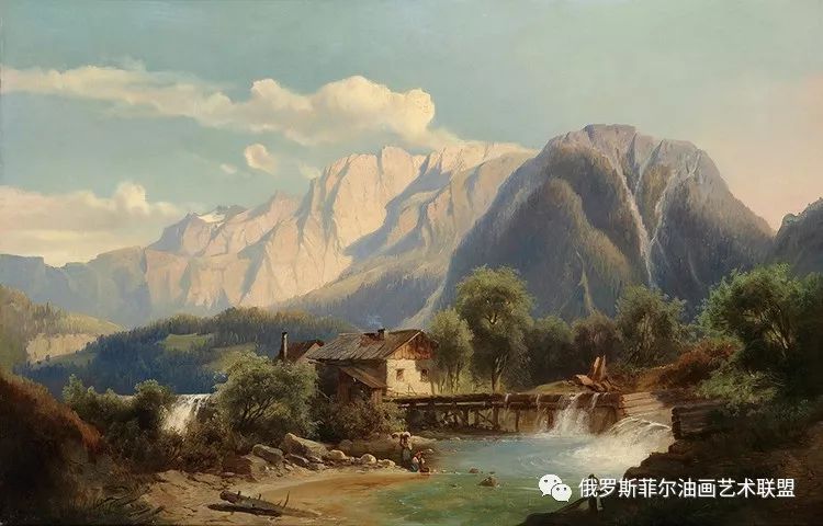 奥地利艺术家约瑟夫·托马雅戈尔风景油画作品欣赏