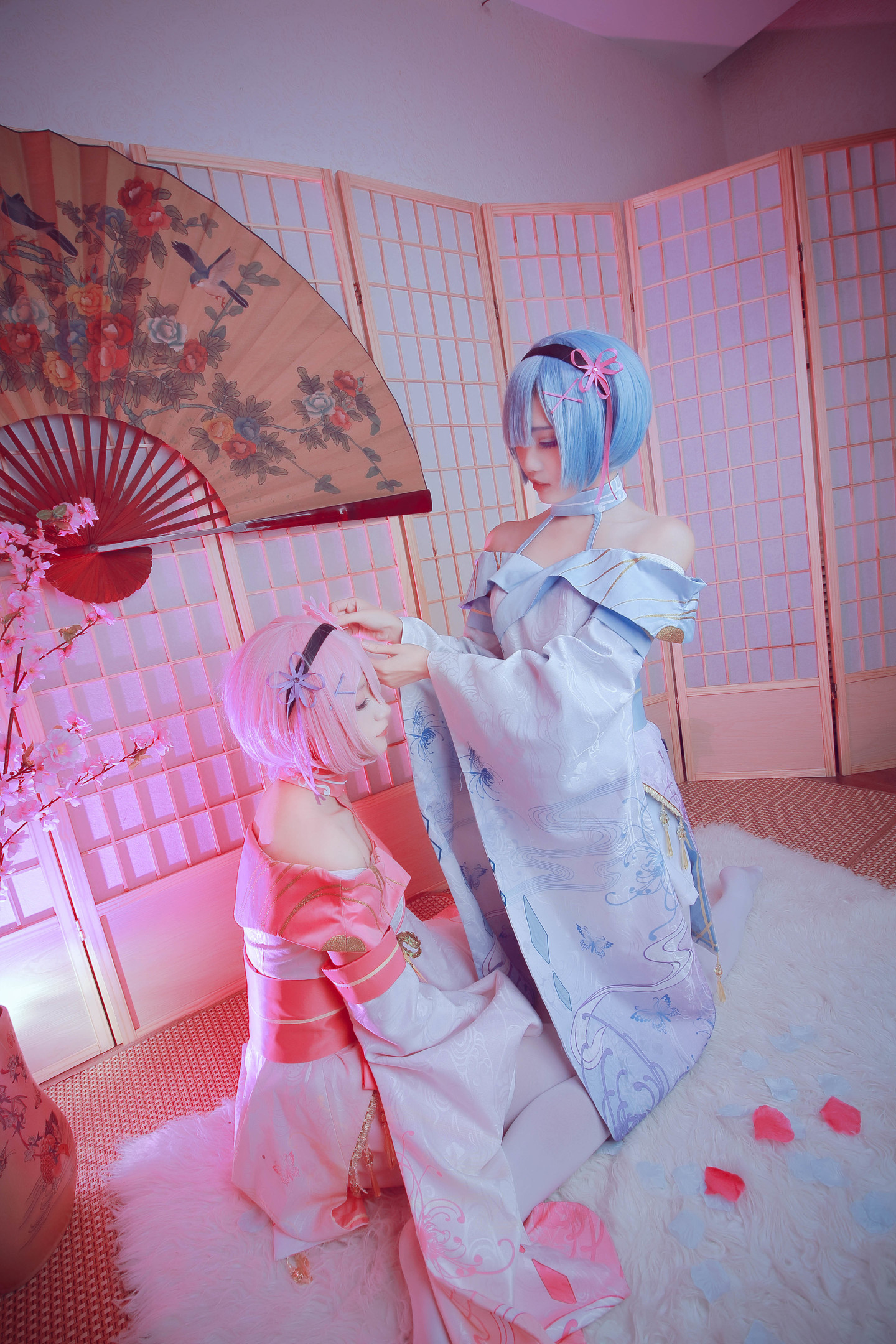 cos:拉姆和蕾姆小姐姐,蕾姆祭典和服!