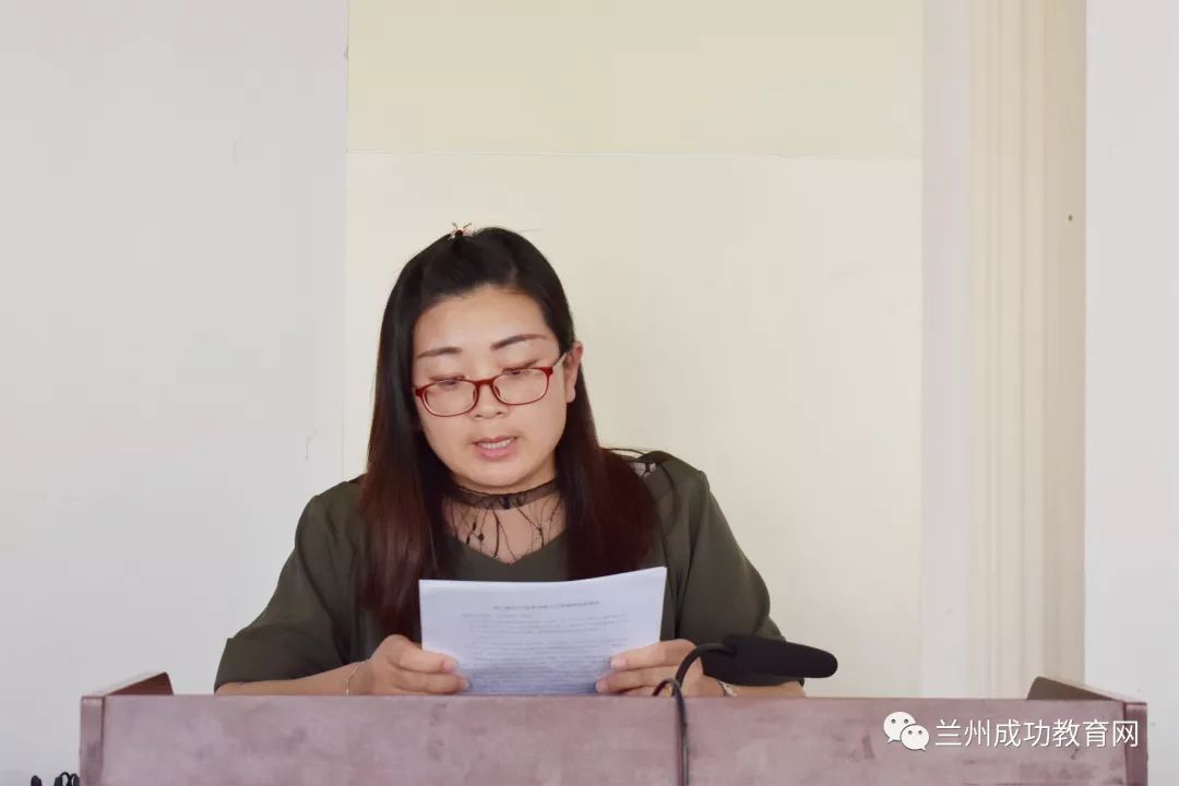 李高胜,兰州成功学校高三年级主任安昌鸿,指导班主任张永刚,罗晓婷,靳