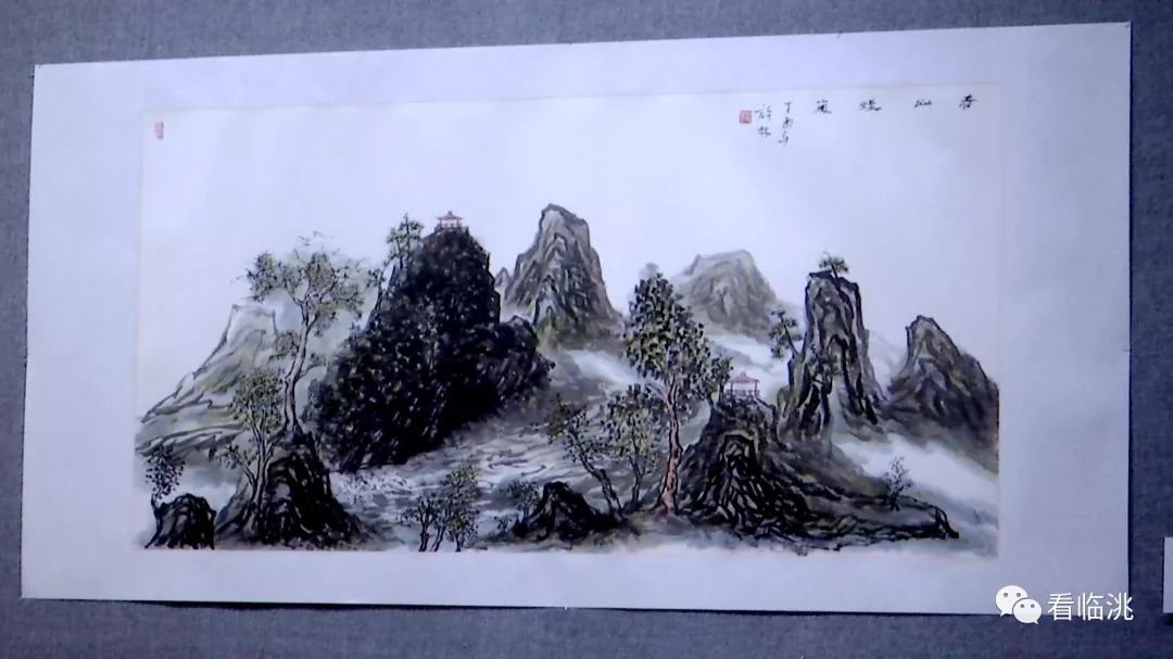 【翰墨临洮】我县举办"丝路心象回望临洮"——2019许林水墨画作品展