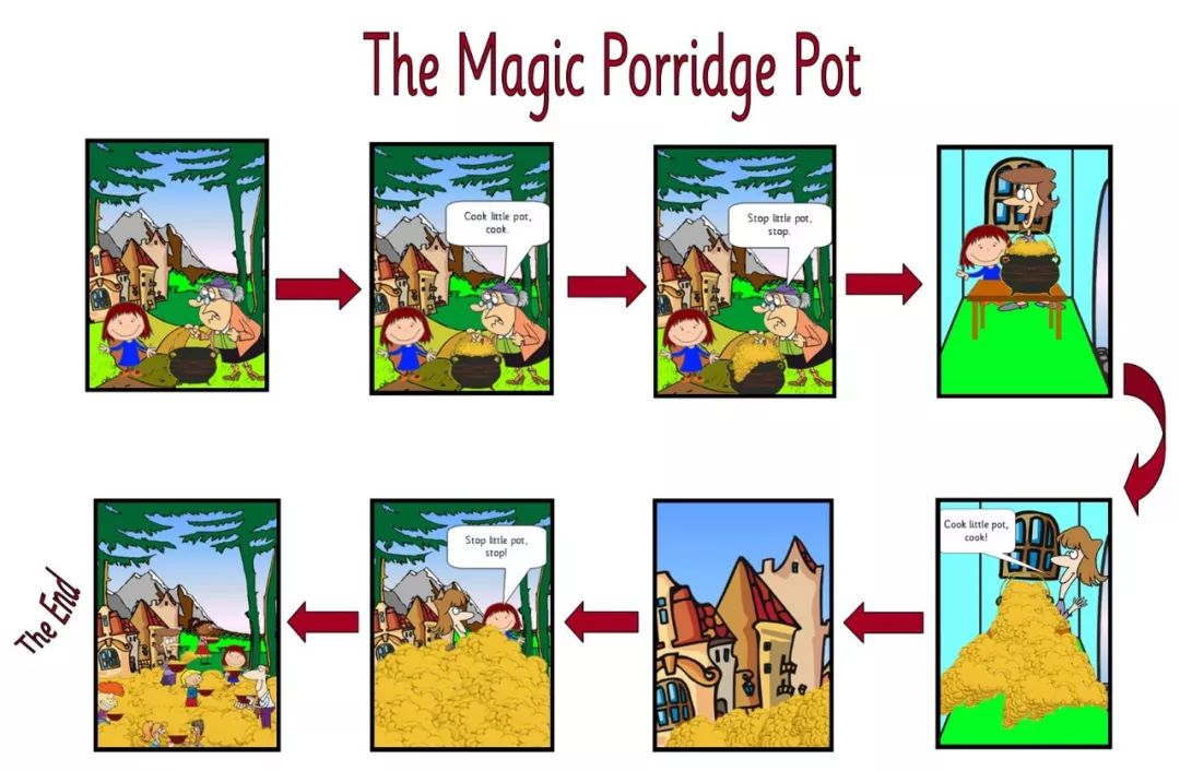 学英文 l the magic porridge pot 神奇的粥锅