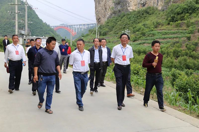 副主任王道森,杨兴华,张习渊,杨怡参与视察,县人民政府副县长宋邦达