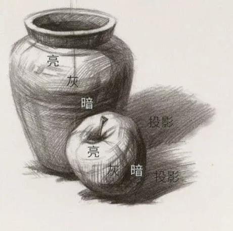 【陶罐】色彩静物教程