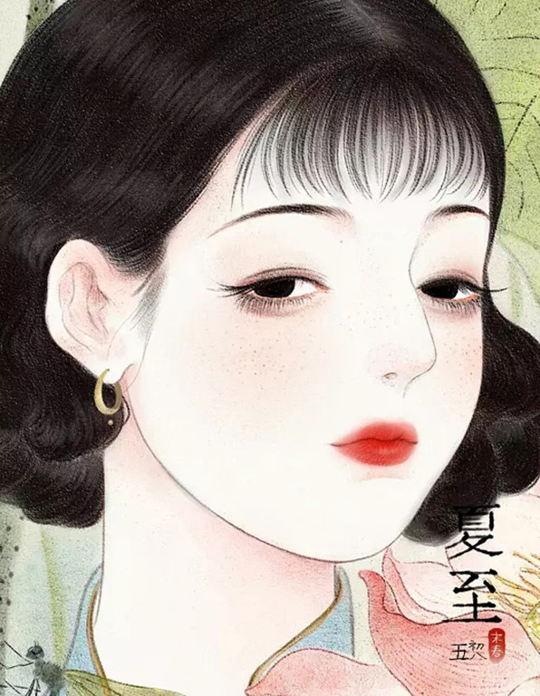 90后插画师笔下的民国美女,个个风情万种,美到窒息!