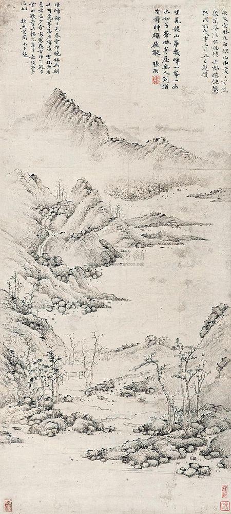 元代画家倪云林的山水画欣赏