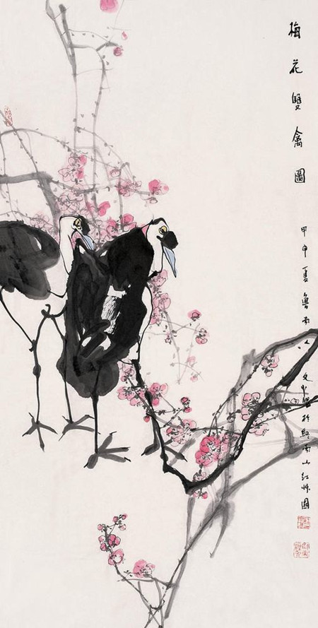 江文湛当今画坛卓有成就的花鸟画家