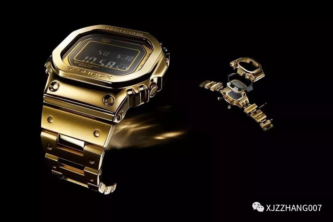 极致奢华卡西欧推出gshock18k纯金手表