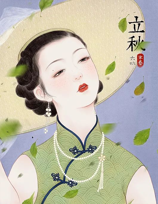 90后插画师笔下的民国美女,个个风情万种,美到窒息!