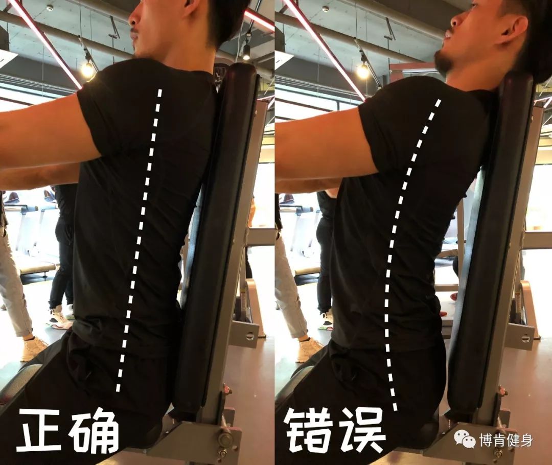 同时也不要忘了躯干也要保持正直,要是腰曲过大腰椎压力大把腰给练坏