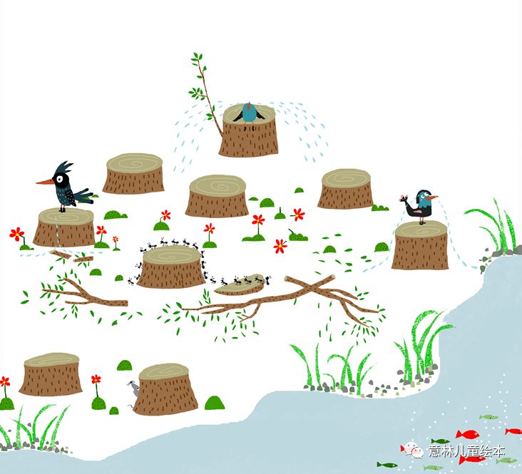 一座房子旁边几只小鸟猜成语_看图猜成语