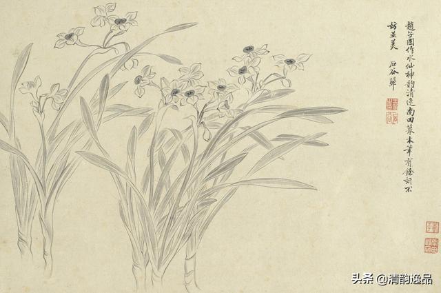 恽寿平王翬《花卉山水合册》台北故宫博物院藏_搜狐网