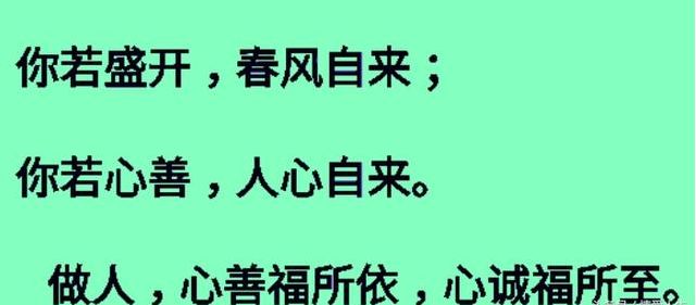 做人心善则福依做事心诚则福至