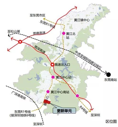 黄江镇也将进行一系列的城市更新项目而为了配合智能小镇的建设(效果