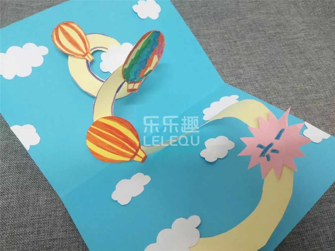 创意手工丨六一儿童节,做一张热气球贺卡庆祝吧!