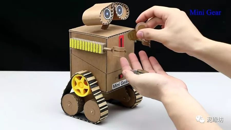 创意手工教程 | 机器人储币盒