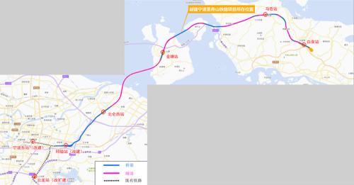 甬舟铁路选址开始公示啦 宁波境内将新建北仑西站